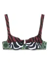 Reina Olga Brigitte Bikini Top In Multi