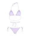 Reina Olga Triangle Bikini Set In White