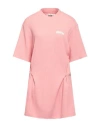 Reina Olga Woman Mini Dress Antique Rose Size M/l Cotton In Pink