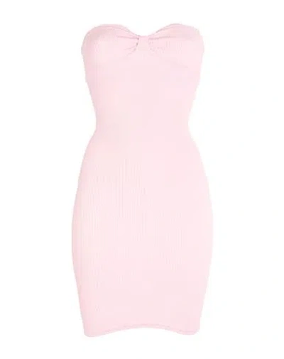 Reina Olga Woman Mini Dress Light Pink Size Onesize Polyamide, Elastane