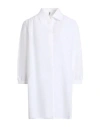 Reina Olga Woman Shirt White Size M/l Linen In White
