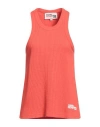 Reina Olga Woman Tank Top Orange Size S/m Cotton In Orange