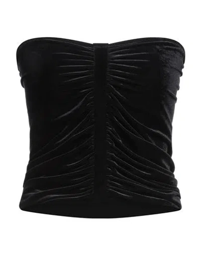 Reina Olga Woman Top Black Size 3 Polyamide, Elastane