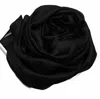 Reine Krief Crinkle Silk Scarf In Black In Black