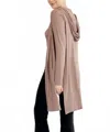Reine Krief Women's Bamboo Cardigan In Mocha In Neutral