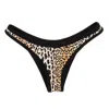 Reine Olga Leopard Wilson Bikini Bottoms - Black/orange In Multi