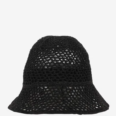 REINHARD PLANK BLACK MESH BUCKET HAT