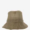 Reinhard Plank Linen Bucket Hat In Khaki