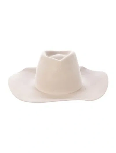 Pre-owned Reinhard Plank Monochromatic Felted Cowboy Hat In Neutrals