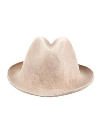 Pre-owned Reinhard Plank Neutral Fedora Hat