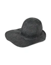 Reinhard Plank Woman Hat Charcoal Size M Viscose In Gray