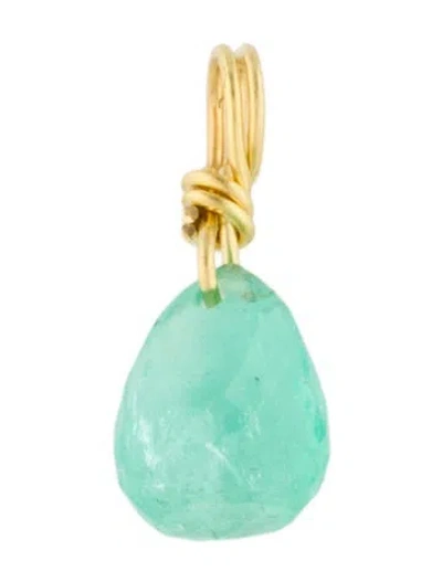 Pre-owned Reinstein Ross 20k Emerald Earring Enhancers In Multi