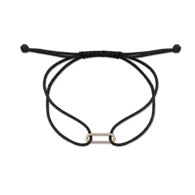 Reis Jewellery Men's Rose Gold Clip Line Bracelet - Rose In Black