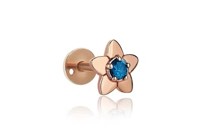 Reis Jewellery Women's Blue / Rose Gold Cemre Blue Piercing