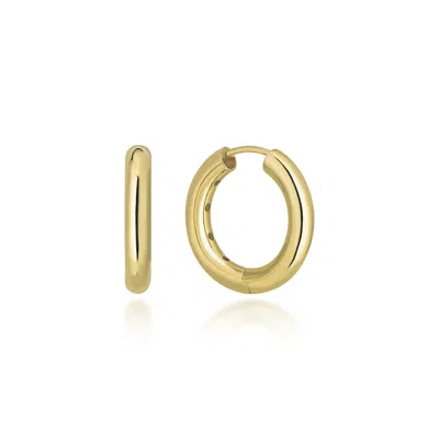 Reis Jewellery Women's Chunky Hoops - Yellow Gold