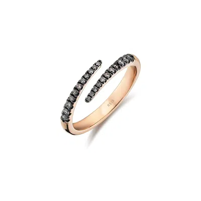 Reis Jewellery Women's Claw Brown - Rose Gold