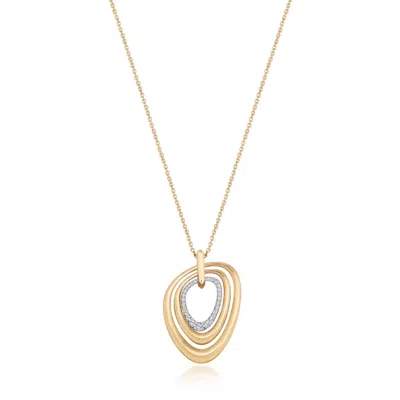 Reis Jewellery Women's Coexist Triple Necklace - Yellow Gold