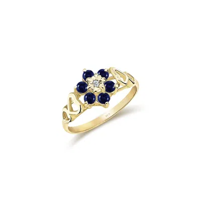 Reis Jewellery Women's Forget Me Not Ring - Yellow Gold