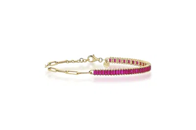 Reis Jewellery Women's Gold Blended Ruby