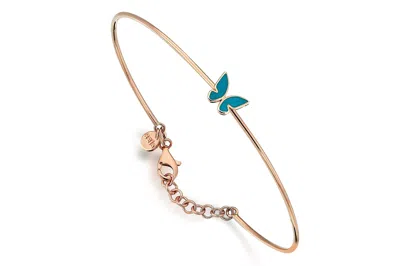 Reis Jewellery Women's Gold / Blue / Yellow Butterfly With Enamel