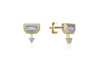 Reis Jewellery Women's Gold Glow Dia Earrings
