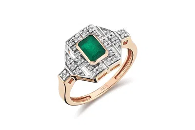 Reis Jewellery Women's Gold / Green Arte Emerald In Multi