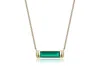 Reis Jewellery Women's Gold / Green Emerald Line Necklace In Multi