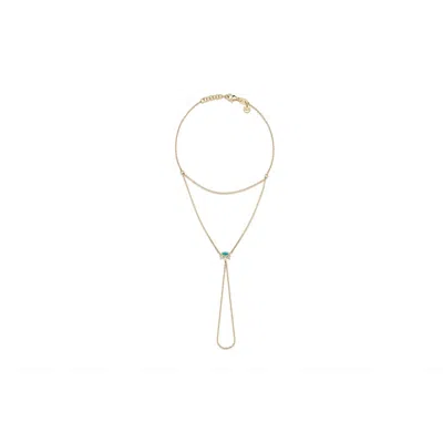 Reis Jewellery Women's Gold Mini Blue Moon Handchain