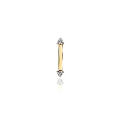 Reis Jewellery Women's Gold Mini Line Dia Piercing