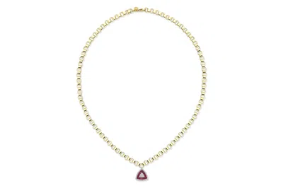 Reis Jewellery Women's Gold / Red Ubuntu Desert Ruby In Multi