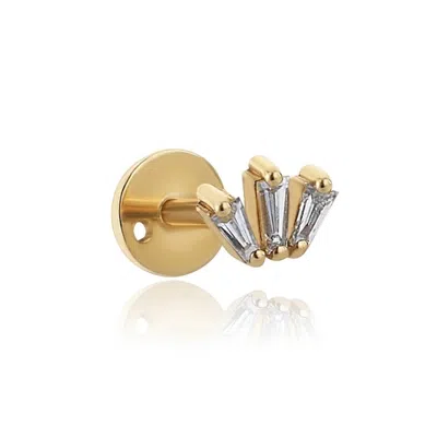 Reis Jewellery Women's Gold Trio Trapeeze Piercing