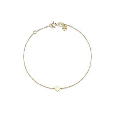 Reis Jewellery Women's Gold / Yellow Mini Heart Bracelet - Yellow Gold