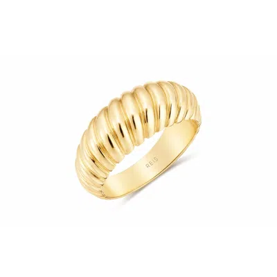 Reis Jewellery Women's Gold / Yellow Mon Cher Yellow Gold Ring In Purple
