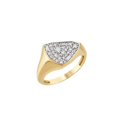 Reis Jewellery Women's Gravel Ring - Yellow Gold In Multi