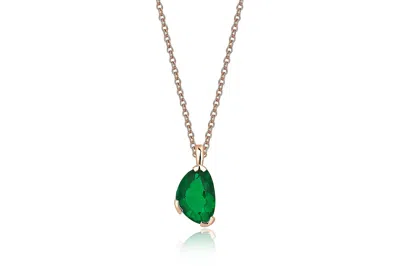 Reis Jewellery Women's Green / Rose Gold Self Green Necklace