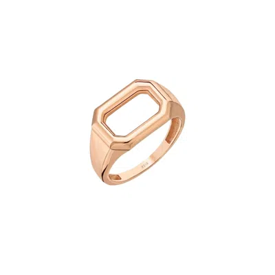 Reis Jewellery Women's Insula Mars Ring - Rose Gold In Transparent