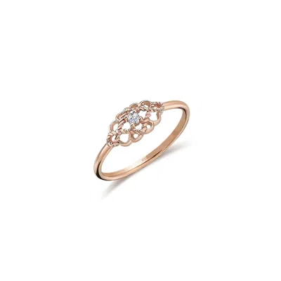 Reis Jewellery Women's Lacework Ring - Rose Gold