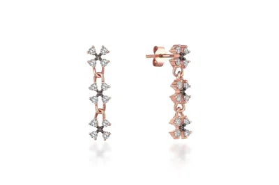 Reis Jewellery Women's Rose Gold Bellini Earrings