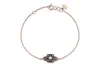 Reis Jewellery Women's Rose Gold Black Queen Bracelet In Gold