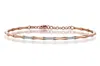 Reis Jewellery Women's Rose Gold Bone Dia Bangle In Gold