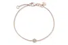 Reis Jewellery Women's Rose Gold Cemre Diamond Bracelet In Pink