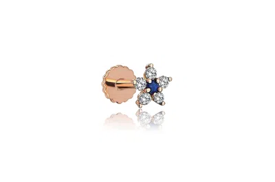 Reis Jewellery Women's Rose Gold Cemre Sapphire Piercing