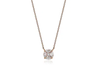 Reis Jewellery Women's Rose Gold Marquise Feraye Diamond Necklace