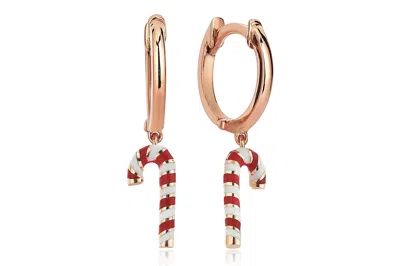 Reis Jewellery Women's Rose Gold / Red Candies Earring In Multi