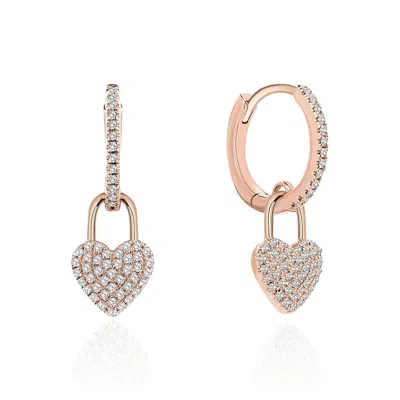 Reis Jewellery Women's Rose Gold / White Heart Dia Full - Rose Gold In Multi