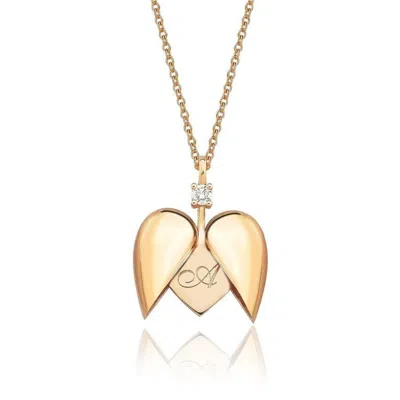 Reis Jewellery Women's Rose Gold Winged Heart