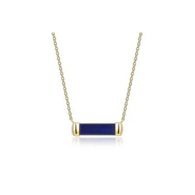 Reis Jewellery Women's Sapphire Line Necklace - Gold