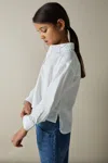 Reiss White Cotton-poplin Button-down Shirt