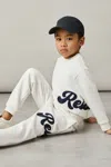 Reiss White Clayton 9-13 Yrs Cotton-blend Logo Script Joggers In White