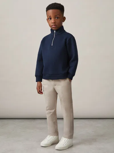 Reiss Stone Eastbury 9-13 Yrs Slim Fit Tapered Chinos
